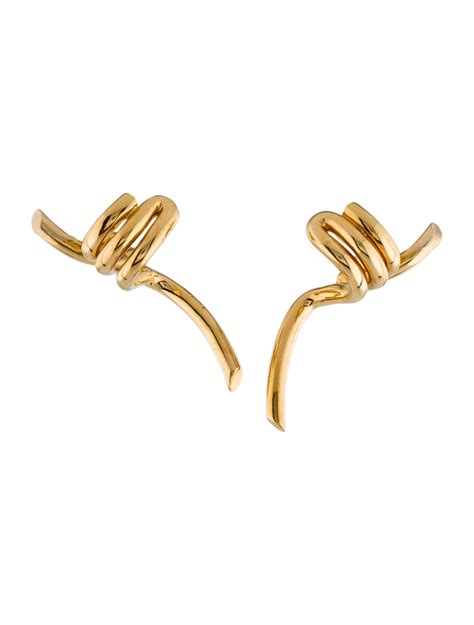 celine barbele earrings|Celine Barbele Cuff Earrings .